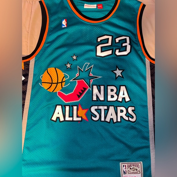 Michael Jordan Throwback NBA Basketball Jersey 1996 NBA All Star Game Men’s XL - Picture 4 of 14
